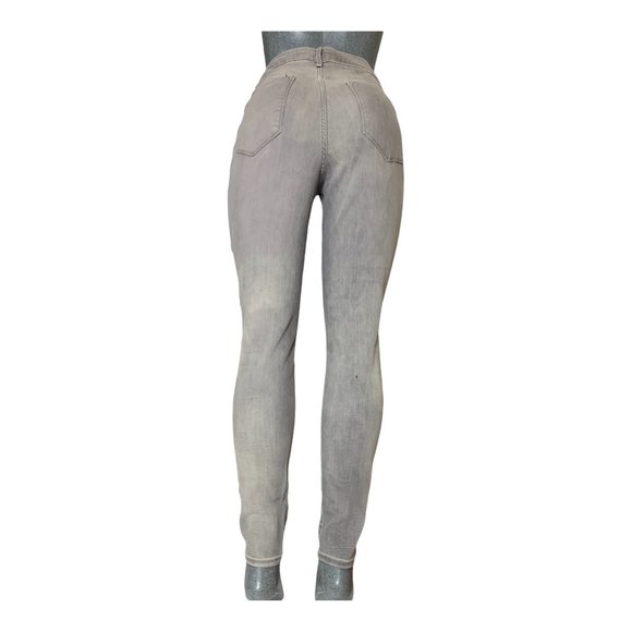 Old Navy 'Rockstar Mid-Rise' Womens Jeans Tag 14 Blue Gray Skinny W32L29 Stretch - Picture 1 of 12
